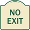 Signmission Parking Lot No Exit Heavy-Gauge Aluminum Architectural Sign, 18" L, 18" H, TG-1818-23420 A-DES-TG-1818-23420 - alternate 1
